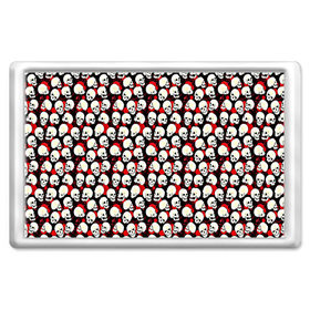 Магнит 45*70 с принтом Черепа коллекция в Новосибирске, Пластик | Размер: 78*52 мм; Размер печати: 70*45 | skull | череп
