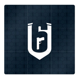Магнитный плакат 3Х3 с принтом RAINBOW SIX SIEGE в Новосибирске, Полимерный материал с магнитным слоем | 9 деталей размером 9*9 см | 2019 | cybersport | esports | pro league | r6 | rainbow | rainbow six | siege | six | армия | боевик | военные | война | игры | киберспорт | логотип | оперативники | радуга | шутер