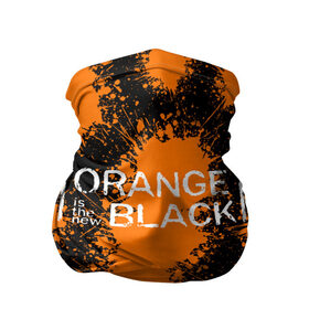 Бандана-труба 3D с принтом ORANGE IS THE NEW BLACK в Новосибирске, 100% полиэстер, ткань с особыми свойствами — Activecool | плотность 150‒180 г/м2; хорошо тянется, но сохраняет форму | orange is the new black