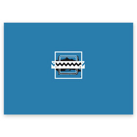 Поздравительная открытка с принтом R6S FROST в Новосибирске, 100% бумага | плотность бумаги 280 г/м2, матовая, на обратной стороне линовка и место для марки
 | Тематика изображения на принте: 6 | cybersport | esport | logo | pro league | rainbow | rainbow six siege | six | team | киберспорт | лого | радуга осада