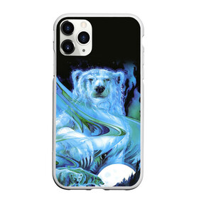 Чехол для iPhone 11 Pro матовый с принтом Мишка на Севере в Новосибирске, Силикон |  | Тематика изображения на принте: bear | pooh | win dooh | winnie | арктика | винни | дикий | зверь | медведь | пух | север | символ | снег