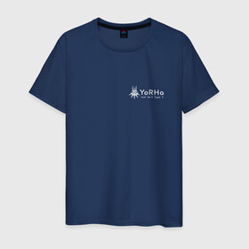 Мужская футболка хлопок с принтом Yorha Unit 9 Type S shirt в Новосибирске, 100% хлопок | прямой крой, круглый вырез горловины, длина до линии бедер, слегка спущенное плечо. | Тематика изображения на принте: nier_automata