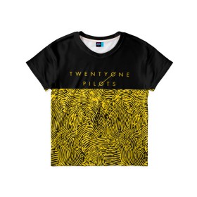 Детская футболка 3D с принтом TWENTY ONE PILOTS   TOP в Новосибирске, 100% гипоаллергенный полиэфир | прямой крой, круглый вырез горловины, длина до линии бедер, чуть спущенное плечо, ткань немного тянется | 21 pilots | 21p | music | rock | top | trench | twenty one pilots | группа | музыка | рок