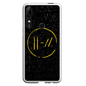 Чехол для Honor P Smart Z с принтом TOP BLACK SPACE в Новосибирске, Силикон | Область печати: задняя сторона чехла, без боковых панелей | Тематика изображения на принте: 21 pilots | 21p | music | rock | top | trench | twenty one pilots | группа | музыка | рок