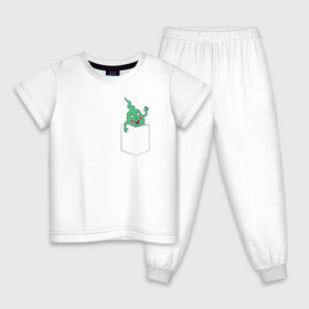 Детская пижама хлопок с принтом Green в Новосибирске, 100% хлопок |  брюки и футболка прямого кроя, без карманов, на брюках мягкая резинка на поясе и по низу штанин
 | Тематика изображения на принте: anime | mob psycho 100 | shigeo kageyama | аниме | моб психо 100