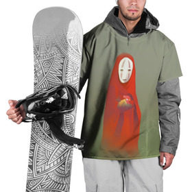 Накидка на куртку 3D с принтом Унесенные призраками в Новосибирске, 100% полиэстер |  | spirited away | аниме | безликий | унесённые призраками | хаяо миядзаки