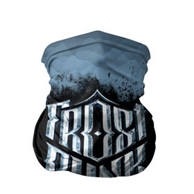 Бандана-труба 3D с принтом Frostpunk Logo в Новосибирске, 100% полиэстер, ткань с особыми свойствами — Activecool | плотность 150‒180 г/м2; хорошо тянется, но сохраняет форму | frost punk | frostpunk | фрост панк | фростпанк