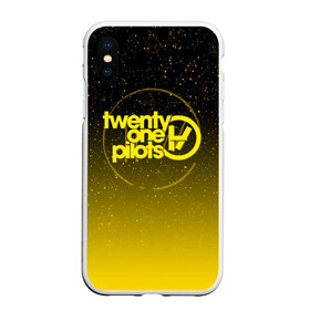 Чехол для iPhone XS Max матовый с принтом TWENTY ONE PILOTS TOP в Новосибирске, Силикон | Область печати: задняя сторона чехла, без боковых панелей | 21 pilots | 21p | galaxy | music | rock | space | star | top | trench | twenty one pilots | галактика | группа | звезды | космос | музыка | рок