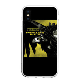 Чехол для iPhone XS Max матовый с принтом Twenty one pilots - trench в Новосибирске, Силикон | Область печати: задняя сторона чехла, без боковых панелей | Тематика изображения на принте: 21 pilots | 3d                                                        twenty one pilots | jumpsuit | nico and the niners | trench | trench 3d | twenty one pilots