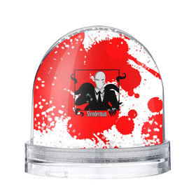 Водяной шар с принтом SlenderMAN в Новосибирске, Пластик | Изображение внутри шара печатается на глянцевой фотобумаге с двух сторон | 