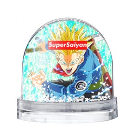 Водяной шар с принтом Super Saiyan в Новосибирске, Пластик | Изображение внутри шара печатается на глянцевой фотобумаге с двух сторон | anime | dragon ball | аниме | гоку | драгон бол | дракона жемчуг