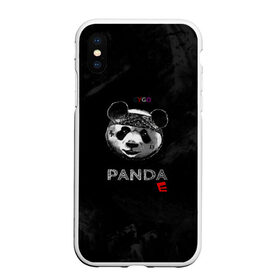 Чехол для iPhone XS Max матовый с принтом Cygo - panda E в Новосибирске, Силикон | Область печати: задняя сторона чехла, без боковых панелей | cygo | panda e | rap | бандана | гепард | голова | леонид вакальчук | медведь | мы бежим с тобой как будто от гепарда | надпись | панда е | реп | репер | рэп | рэпер | сайго | суго | цуго