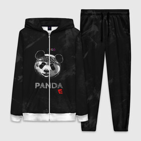 Женский костюм 3D с принтом Cygo   panda E в Новосибирске,  |  | Тематика изображения на принте: cygo | panda e | rap | бандана | гепард | голова | леонид вакальчук | медведь | мы бежим с тобой как будто от гепарда | надпись | панда е | реп | репер | рэп | рэпер | сайго | суго | цуго