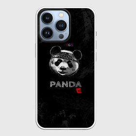 Чехол для iPhone 13 Pro с принтом Cygo   panda E в Новосибирске,  |  | Тематика изображения на принте: cygo | panda e | rap | бандана | гепард | голова | леонид вакальчук | медведь | мы бежим с тобой как будто от гепарда | надпись | панда е | реп | репер | рэп | рэпер | сайго | суго | цуго