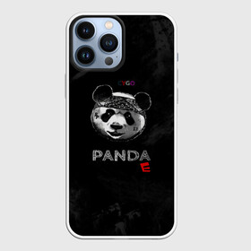 Чехол для iPhone 13 Pro Max с принтом Cygo   panda E в Новосибирске,  |  | Тематика изображения на принте: cygo | panda e | rap | бандана | гепард | голова | леонид вакальчук | медведь | мы бежим с тобой как будто от гепарда | надпись | панда е | реп | репер | рэп | рэпер | сайго | суго | цуго