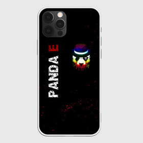 Чехол для iPhone 12 Pro с принтом Panda e в Новосибирске, силикон | область печати: задняя сторона чехла, без боковых панелей | Тематика изображения на принте: cygo | panda e | rap | бандана | гепард | голова | леонид вакальчук | медведь | мы бежим с тобой как будто от гепарда | надпись | панда е | реп | репер | рэп | рэпер | сайго | суго | цуго