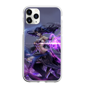 Чехол для iPhone 11 Pro матовый с принтом Моргана League of Legends в Новосибирске, Силикон |  | Тематика изображения на принте: league | legends | lol | morgana | блеск | искра | крылья | лига легенд | магия | полет | свет