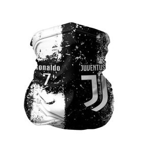 Бандана-труба 3D с принтом Ronaldo uniform в Новосибирске, 100% полиэстер, ткань с особыми свойствами — Activecool | плотность 150‒180 г/м2; хорошо тянется, но сохраняет форму | 7 | cristiano | juventus | ronaldo | белые | криштиану | линии | роналду | черные | ювентус