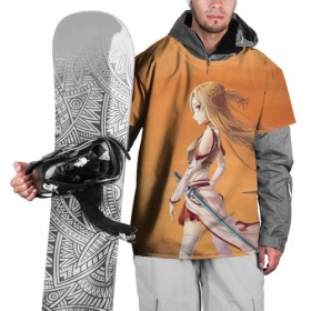 Накидка на куртку 3D с принтом Yuuki Asuna в Новосибирске, 100% полиэстер |  | art | online | sword | ветер | волосы | девушка | длинные | золотистые | мастера | меч | меча | онлайн