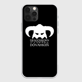 Чехол для iPhone 12 Pro Max с принтом THE ELDER SCROLLS в Новосибирске, Силикон |  | Тематика изображения на принте: dovahkiin | dragonborn | fus ro dah | rpg | skyrim | tes | the elder scrolls | докавин | рпг