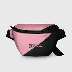 Поясная сумка 3D с принтом Black Pink в Новосибирске, 100% полиэстер | плотная ткань, ремень с регулируемой длиной, внутри несколько карманов для мелочей, основное отделение и карман с обратной стороны сумки застегиваются на молнию | black pink | blackpink | square two | square up | дженни ким | лалиса манобан