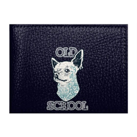 Обложка для студенческого билета с принтом Old school Chihuahua в Новосибирске, натуральная кожа | Размер: 11*8 см; Печать на всей внешней стороне | chihuahua | dog | old school | tattoo | олдскул | собака | тату | чихуахуа