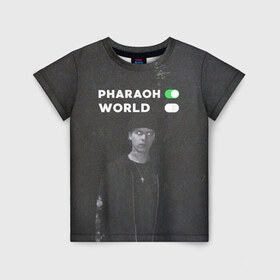 Детская футболка 3D с принтом PharaON в Новосибирске, 100% гипоаллергенный полиэфир | прямой крой, круглый вырез горловины, длина до линии бедер, чуть спущенное плечо, ткань немного тянется | deaddynasty | pharaoh | phuneral | фараон