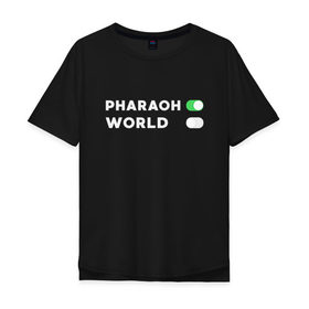 Мужская футболка хлопок Oversize с принтом ФараОН в Новосибирске, 100% хлопок | свободный крой, круглый ворот, “спинка” длиннее передней части | deaddynasty | pharaoh | phuneral | фараон
