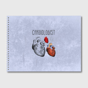 Альбом для рисования с принтом кардиолог в Новосибирске, 100% бумага
 | матовая бумага, плотность 200 мг. | 