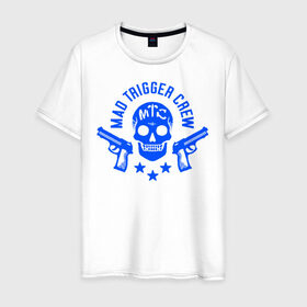 Мужская футболка хлопок с принтом Hypnosis Mic Mad Trigger Crew в Новосибирске, 100% хлопок | прямой крой, круглый вырез горловины, длина до линии бедер, слегка спущенное плечо. | 