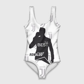 Купальник-боди 3D с принтом Ronaldo the best в Новосибирске, 82% полиэстер, 18% эластан | Круглая горловина, круглый вырез на спине | 7 | cristiano | juventus | ronaldo | криштиану | роналду | ювентус