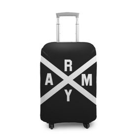 Чехол для чемодана 3D с принтом BTS ARMY в Новосибирске, 86% полиэфир, 14% спандекс | двустороннее нанесение принта, прорези для ручек и колес | Тематика изображения на принте: bts | bts army | j hope | jimin | jin | jungkook | k pop | rap monster | rapmon | suga | v | бтс | корея