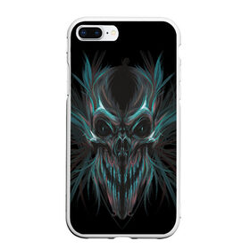 Чехол для iPhone 7Plus/8 Plus матовый с принтом Spirit of Darkness в Новосибирске, Силикон | Область печати: задняя сторона чехла, без боковых панелей | Тематика изображения на принте: дух | зло | призрак | скелет | темные силы | тьма | хэллоуин | череп