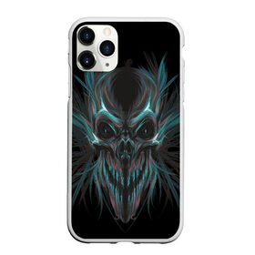 Чехол для iPhone 11 Pro Max матовый с принтом Spirit of Darkness в Новосибирске, Силикон |  | дух | зло | призрак | скелет | темные силы | тьма | хэллоуин | череп