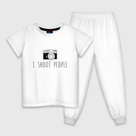 Детская пижама хлопок с принтом Photo в Новосибирске, 100% хлопок |  брюки и футболка прямого кроя, без карманов, на брюках мягкая резинка на поясе и по низу штанин
 | Тематика изображения на принте: photography | фотограф | фотография