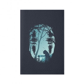 Обложка для паспорта матовая кожа с принтом Унесенные Призраками в Новосибирске, натуральная матовая кожа | размер 19,3 х 13,7 см; прозрачные пластиковые крепления | Тематика изображения на принте: anime | away | chichiyaku | chihiro | spirited | аниме | тихиро | унесенные призраками | хаку