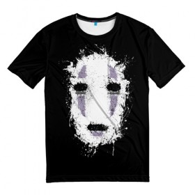 Мужская футболка 3D с принтом Унесенные Призраками в Новосибирске, 100% полиэфир | прямой крой, круглый вырез горловины, длина до линии бедер | anime | away | chichiyaku | chihiro | spirited | аниме | унесенные призраками | хаку