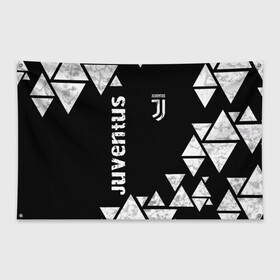 Флаг-баннер с принтом Juventus Black and White в Новосибирске, 100% полиэстер | размер 67 х 109 см, плотность ткани — 95 г/м2; по краям флага есть четыре люверса для крепления | club | football | juventus | белый | италия | клуб | форма | черный | ювентус