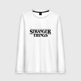 Мужской лонгслив хлопок с принтом STRANGER THINGS в Новосибирске, 100% хлопок |  | 011 | netflix | stranger things | нетфликс | одиннадцатая | очень странные дела | сериалы