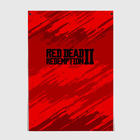 Постер с принтом RED DEAD REDEMPTION 2 в Новосибирске, 100% бумага
 | бумага, плотность 150 мг. Матовая, но за счет высокого коэффициента гладкости имеет небольшой блеск и дает на свету блики, но в отличии от глянцевой бумаги не покрыта лаком | gamer | gun | logo | play | player | rdr2 | red dead redemption 2 | rockstar | western | вестерн | ковбои | компьютерные игры 2019 | криминал | лого | рокстар