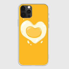 Чехол для iPhone 12 Pro Max с принтом Яичница Сердечко в Новосибирске, Силикон |  | Тематика изображения на принте: eggs | food | heart | love | white | yellow | белок | всмятку | еда | желток | любовь | сердечко | сердце | яичница | яйца