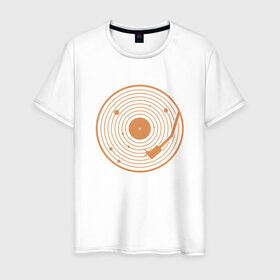 Мужская футболка хлопок с принтом Солнечная пластинка в Новосибирске, 100% хлопок | прямой крой, круглый вырез горловины, длина до линии бедер, слегка спущенное плечо. | Тематика изображения на принте: венера | геометрия | звук | земля | игла | кольца | круги | марс | меркурий | минимализм | планеты | пластинка | сатурн | солнечная пластинка | солнечная система | солнце | уран | юпитер