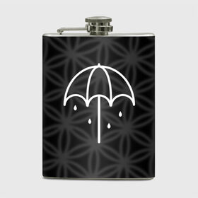 Фляга с принтом Bring Me The Horizon в Новосибирске, металлический корпус | емкость 0,22 л, размер 125 х 94 мм. Виниловая наклейка запечатывается полностью | Тематика изображения на принте: bmth | bring | horizon | me | the | альтернатива | бринги | зонт | зонтик | метал | музыка | рок