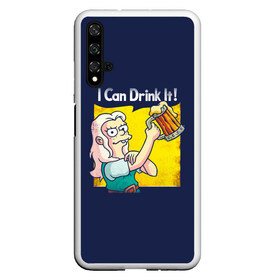 Чехол для Honor 20 с принтом Disenchantment I Can Drink It! в Новосибирске, Силикон | Область печати: задняя сторона чехла, без боковых панелей | bean | beer | disenchantment | elfo | futurama | luci | mattgroening | netflix | princess | simpsons | бин | люси | люци | мэтгроунинг | разочарование | симпсоны | элфо