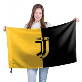 Флаг 3D с принтом JUVENTUS в Новосибирске, 100% полиэстер | плотность ткани — 95 г/м2, размер — 67 х 109 см. Принт наносится с одной стороны | cr7 | fc | football | football club | juve | juventus | ronaldo | sport | роналдо | спорт | спортивные | униформа | фирменные цвета | фк | футбол | футбольный клуб | ювентус