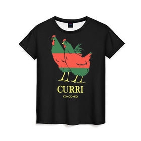 Женская футболка 3D с принтом Куры в Новосибирске, 100% полиэфир ( синтетическое хлопкоподобное полотно) | прямой крой, круглый вырез горловины, длина до линии бедер | c | curri | анти | белый | брэнд | верховный | высший | гуччи | домашняя | зелёный | знак | картинка | красный | крутой | курица | куры | логотип | лучший | мода | молодёжная | петух | популярная | прикол