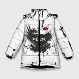 Зимняя куртка для девочек 3D с принтом Kaneki Ken (Tokyo Ghoul) #1 в Новосибирске, ткань верха — 100% полиэстер; подклад — 100% полиэстер, утеплитель — 100% полиэстер. | длина ниже бедра, удлиненная спинка, воротник стойка и отстегивающийся капюшон. Есть боковые карманы с листочкой на кнопках, утяжки по низу изделия и внутренний карман на молнии. 

Предусмотрены светоотражающий принт на спинке, радужный светоотражающий элемент на пуллере молнии и на резинке для утяжки. | anime | kaneki ken | tokyo ghoul | аниме | канеки кен | токийский гуль