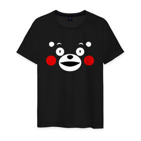 Мужская футболка хлопок с принтом KUMAMON в Новосибирске, 100% хлопок | прямой крой, круглый вырез горловины, длина до линии бедер, слегка спущенное плечо. | japanese | kumamon | kumamoto | аниме | игрушка | кумамон | кумамото сапурайдзу | персонаж | талисман | япония