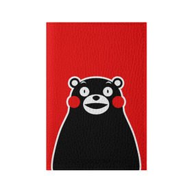 Обложка для паспорта матовая кожа с принтом KUMAMON в Новосибирске, натуральная матовая кожа | размер 19,3 х 13,7 см; прозрачные пластиковые крепления | japanese | kumamon | kumamoto | аниме | игрушка | кумамон | кумамото сапурайдзу | персонаж | талисман | япония