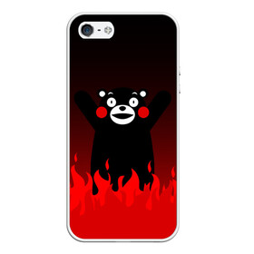 Чехол для iPhone 5/5S матовый с принтом KUMAMON ВО СЛАВУ САТАНЕ в Новосибирске, Силикон | Область печати: задняя сторона чехла, без боковых панелей | japanese | kumamon | kumamoto | аниме | игрушка | кумамон | кумамото сапурайдзу | персонаж | талисман | япония